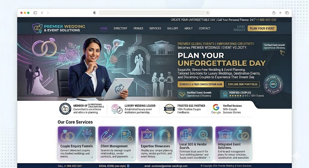 Wedding Planners Website Preview